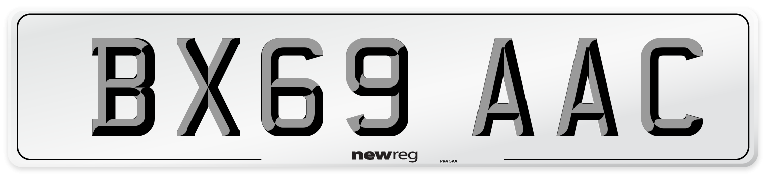 BX69 AAC Number Plate from New Reg